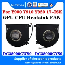New Original DC28000CYS0 DC28000CWS0 For Lenovo IdeaPad Y900 Y910 Y920 17-ISK 17ISK Laptop CPU Fan Cooling Fan VIDEO GPU Fan