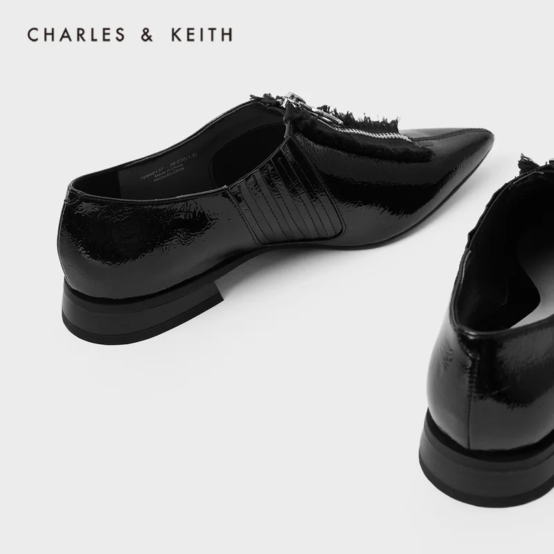 CHARLES＆KEITH Новинка на Лето2020CK1 70900137Женские туфли с кисточкой Острый Носок низком