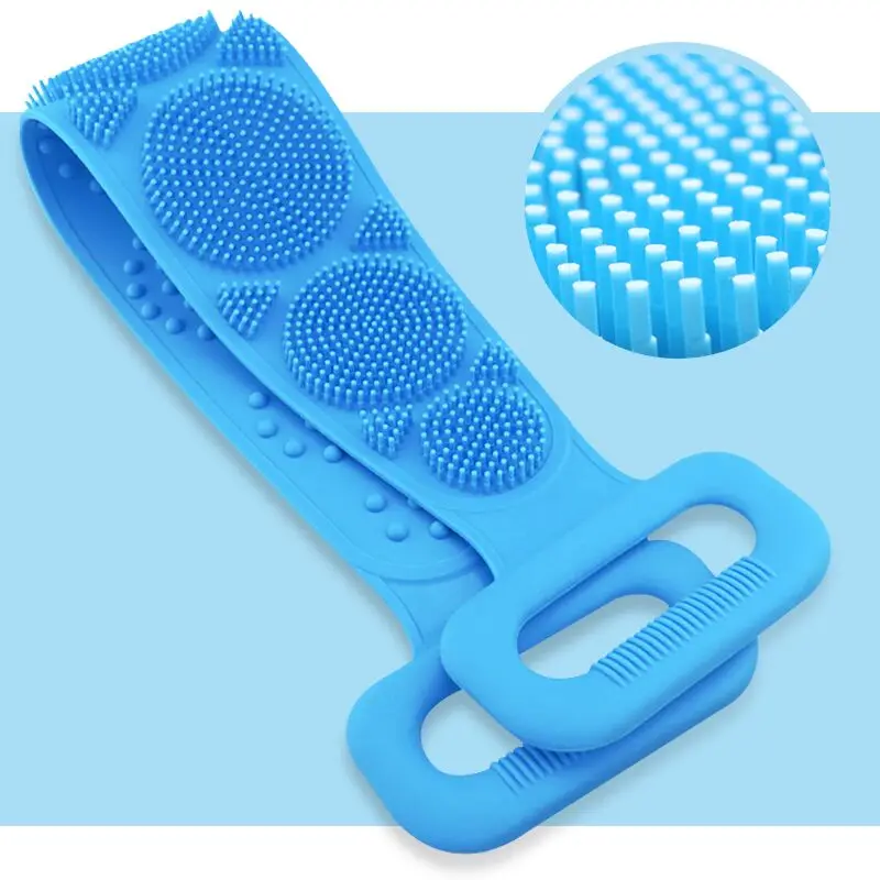 

Magic Silicone Brushes Bath Towels Rubbing Back Mud Peeling Body Massage Shower Extended Scrubber Skin Clean Brushes Bathroom