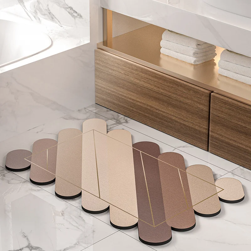 diatom super water absorption non slip bath mat carpet foot mat shower room doormat washable rug toilet floor mat room doormat free global shipping
