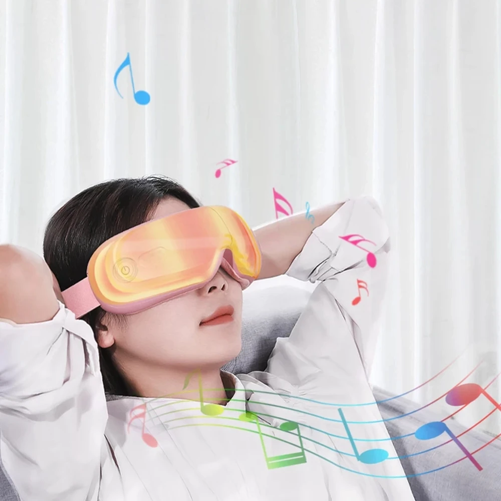 Портативный Вибрационный массажер для глаз беспроводной Bluetooth музыкальный