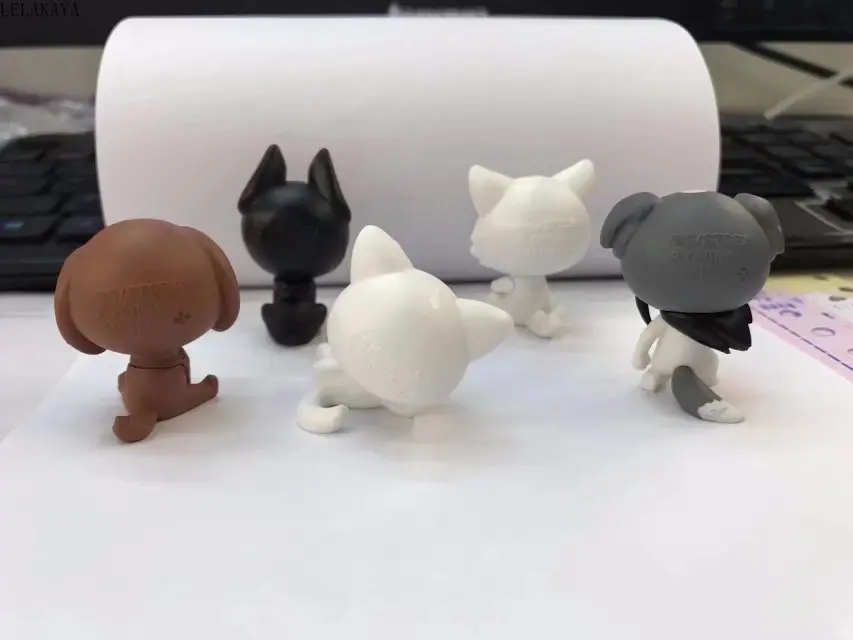 

5pcs/set Anime Gintama Action Figure Mini Sakata Gintoki Hijikata Toushirou Animals Clothes Ver Model PVC Decoration Doll 4cm