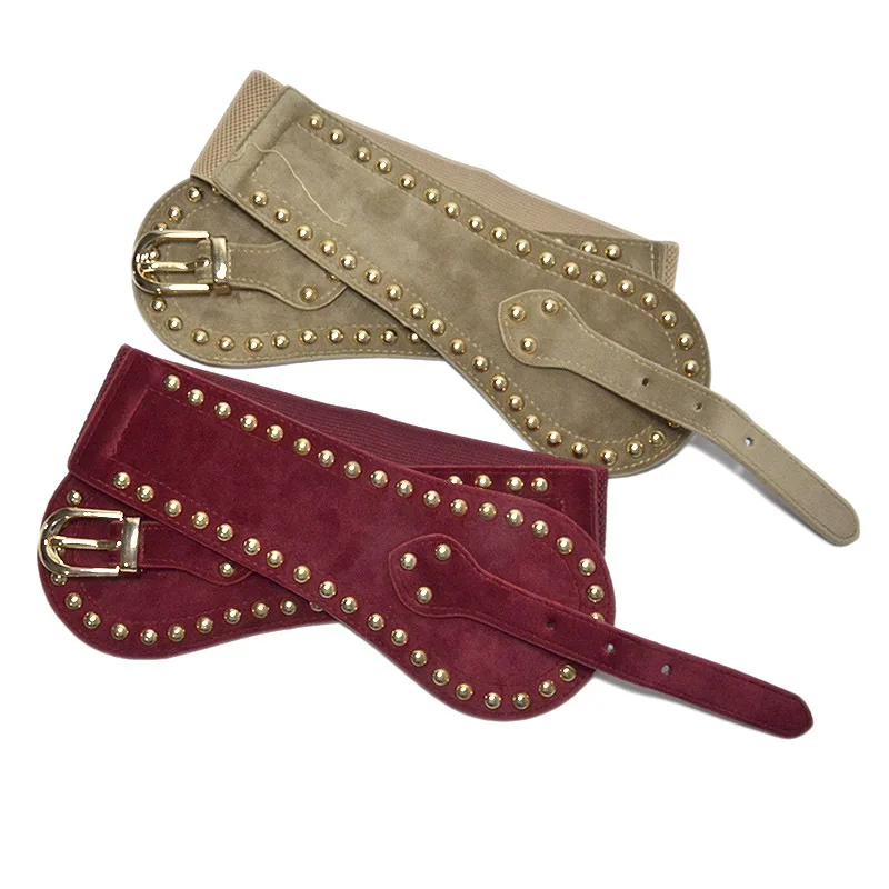 Высокое качество модный черный пояс Женский широкий эластичный кожаный горячее