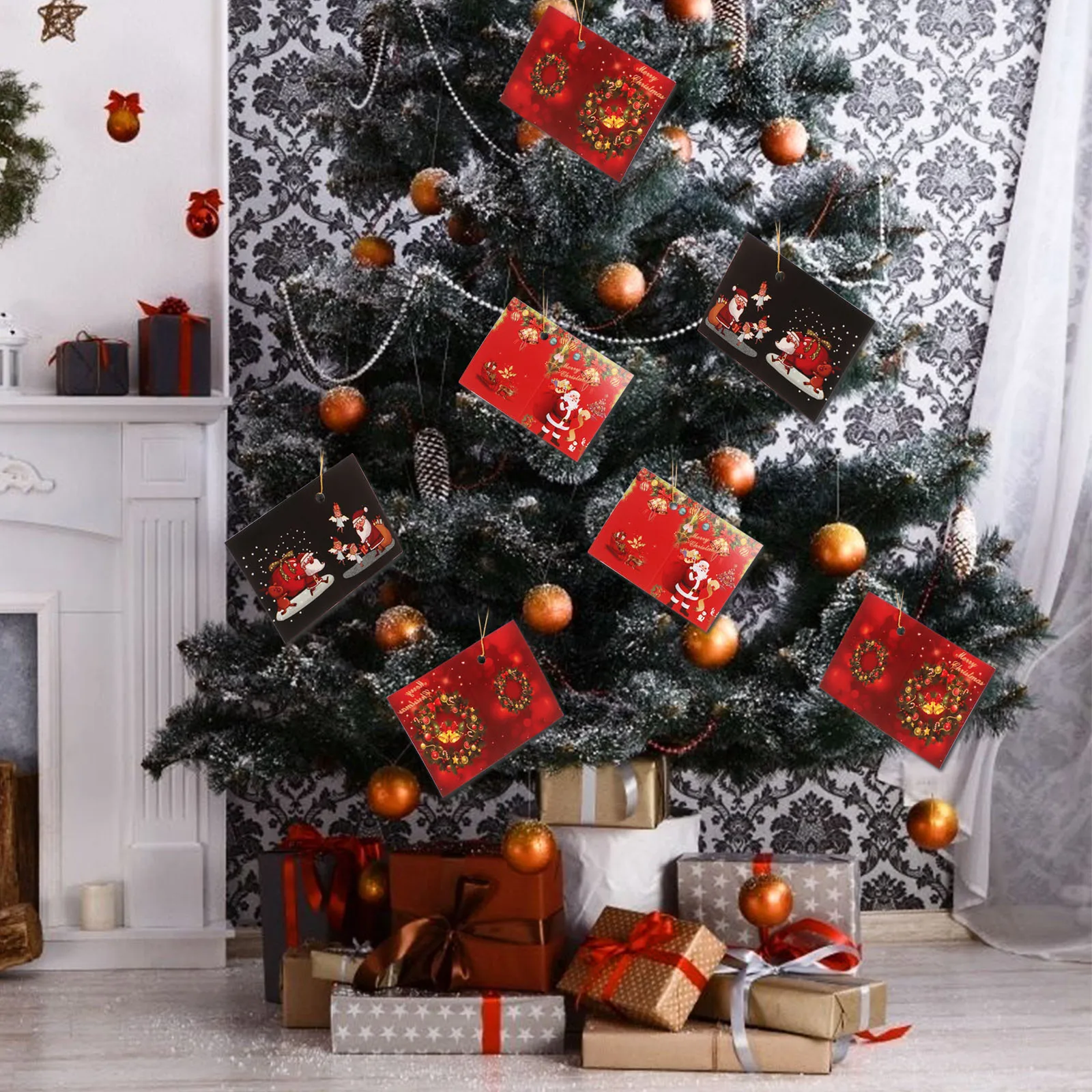 

Новогодние и рождественские украшения «сделай сам», рождественский подарок, Санта-Клаус, снеговик, дерево, подвеска, подвеска, украшения дл...