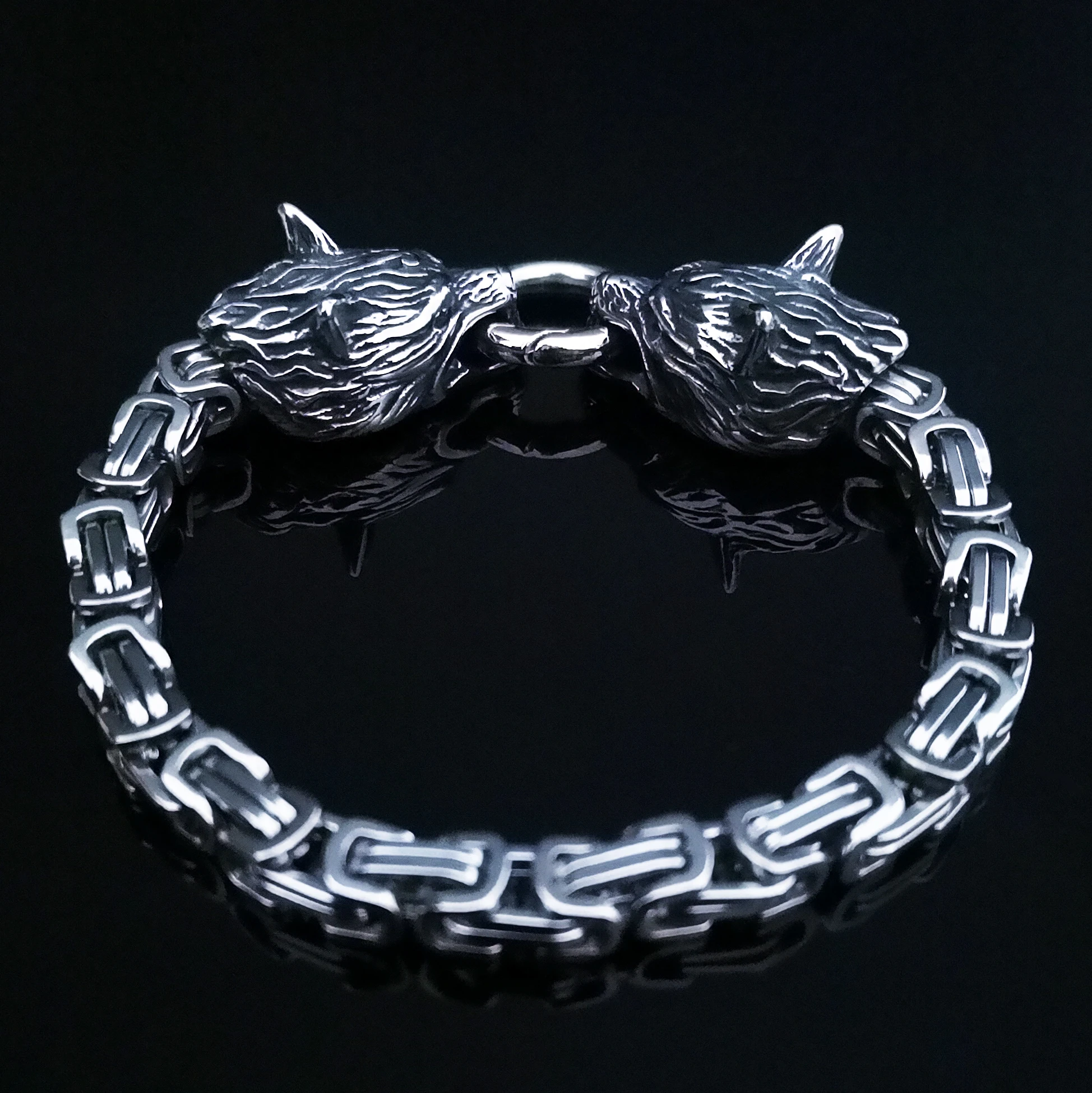 

Men's stainless steel square chain bracelet fashion simple accessories bracelet