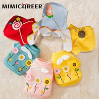 dog clothes costumes autumn winter many styles messenge bag lapel lovely cartoon puppy sweater transformed into pet clothing