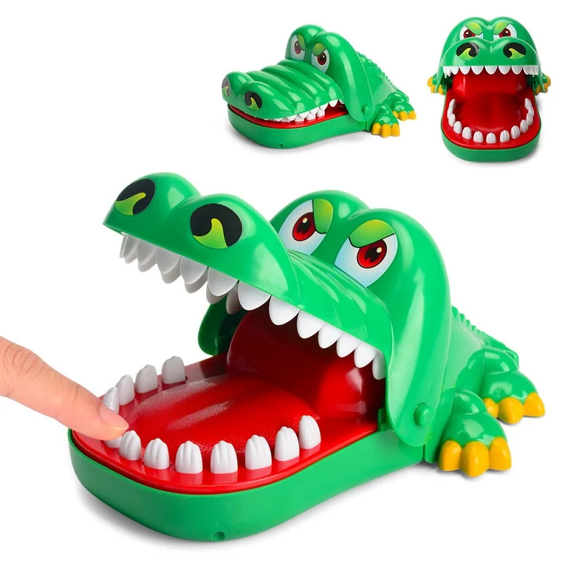 

2019 Hot Sale Novelty Practical Toy Large Crocodile Mouth Dentist Biting Finger Jokes Toys Funny Family Games Gift For Children