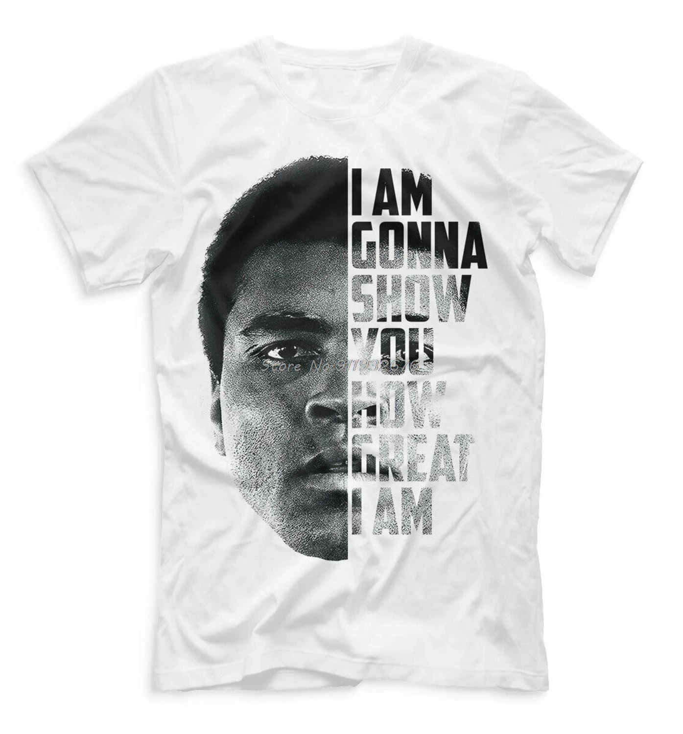 

Muhammad Ali T-Shirt - Legendary Boxer White Tee Boxing Champ Fighter Muhammed Summer New T Shirt Men O-Neck Tops Tees T Shirts