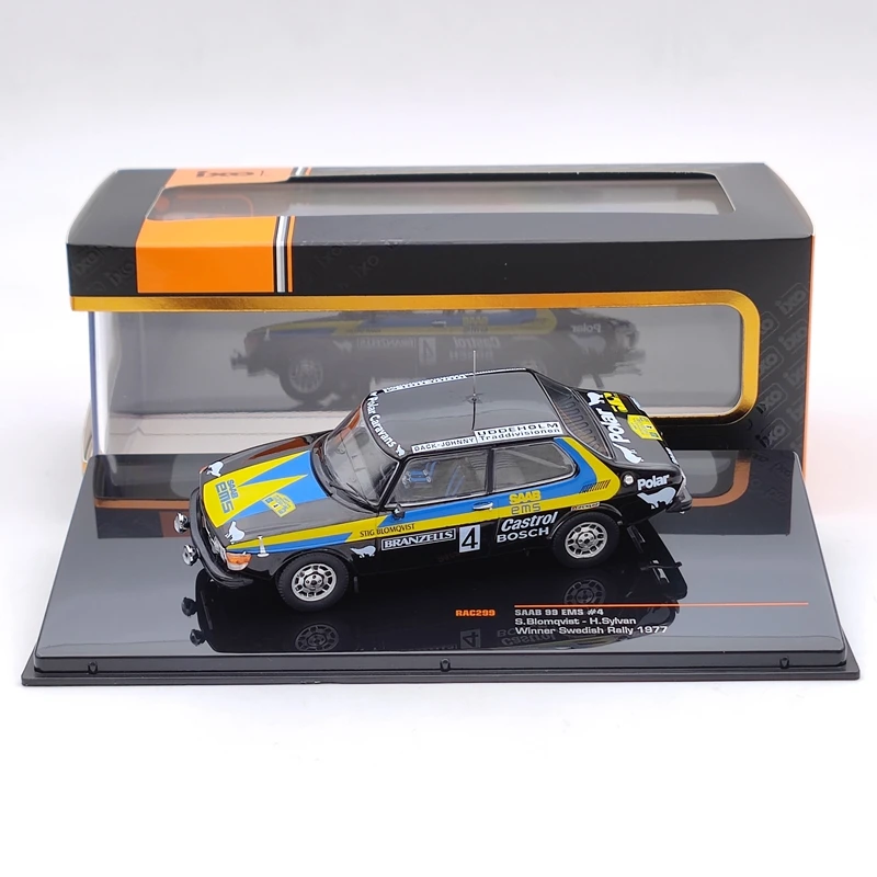 IXO 1:43 для SAAB 99 EMS #4 S.Blomqvist-H.Sylvan Winner Swedish Rally 1997 RAC299 литые под давлением модели