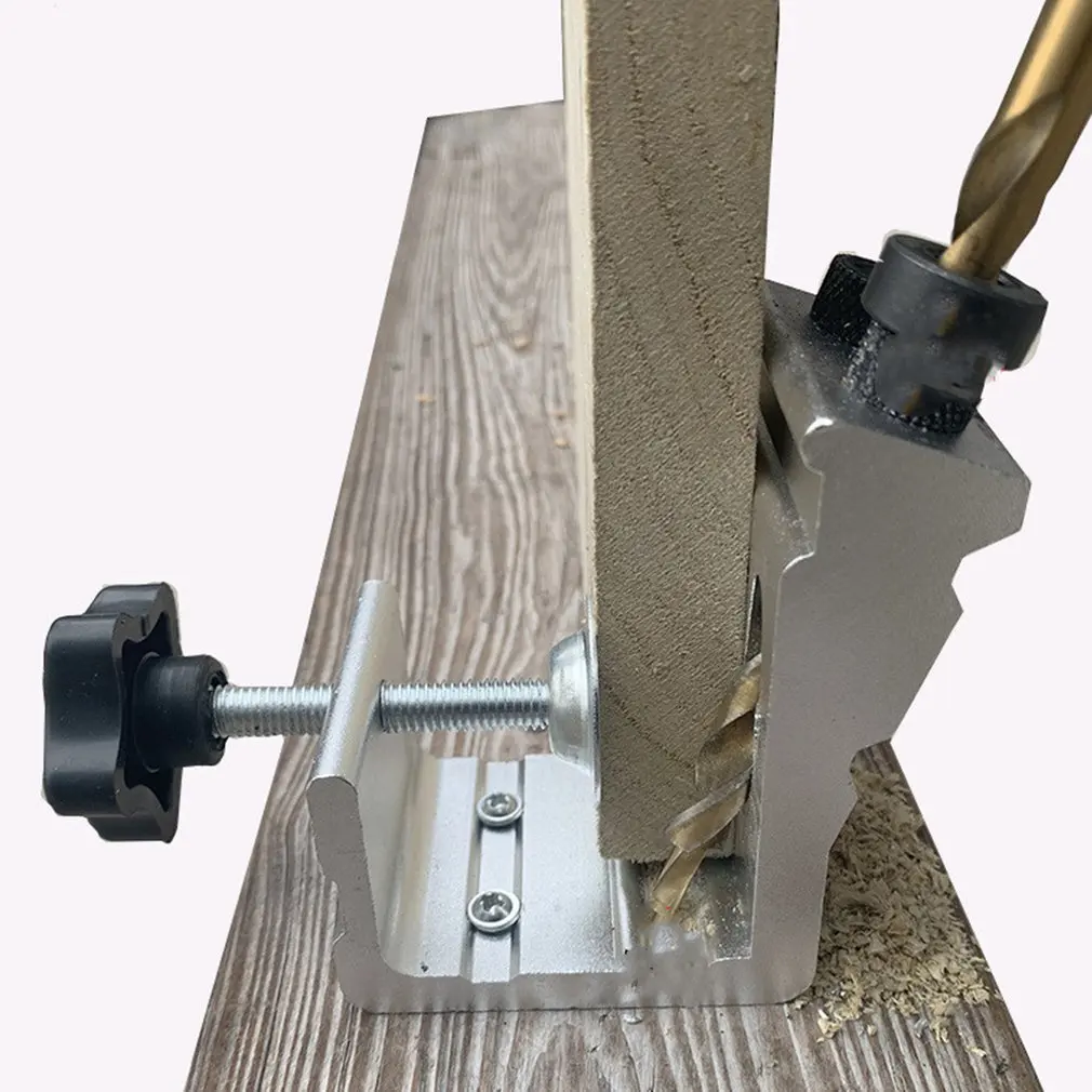 

Aluminum Woodworking Inclined Hole Locator Set Pocket Hole Jig Inclined Hole Positioner Pocket Jig Kit