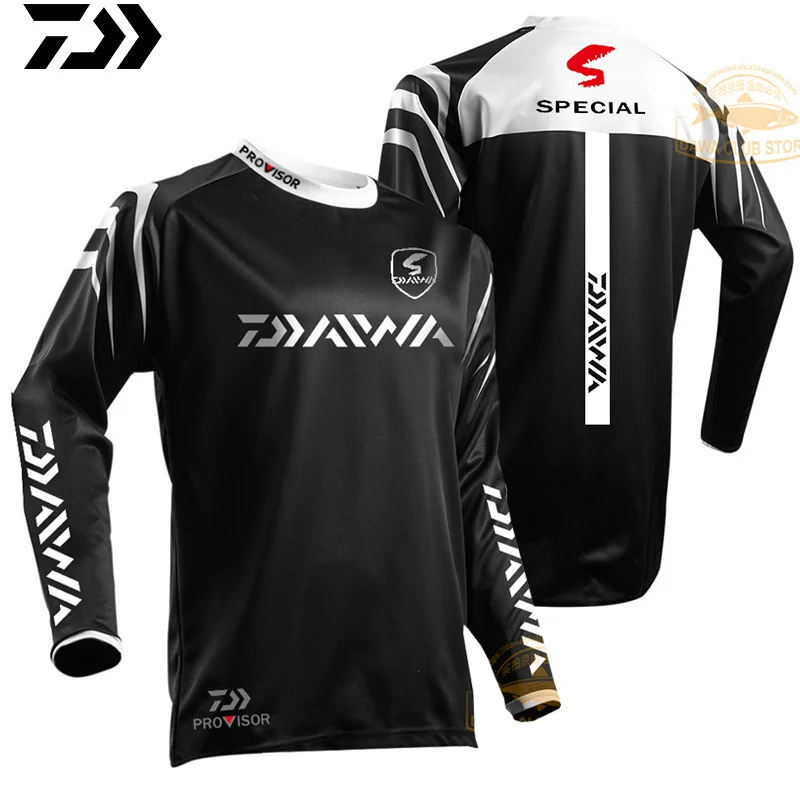 2019 de pesca DAIWA secado rapido sol proccion UV camiseta chalecos ropa camisas ciclismo|Одежда для рыбалки| |
