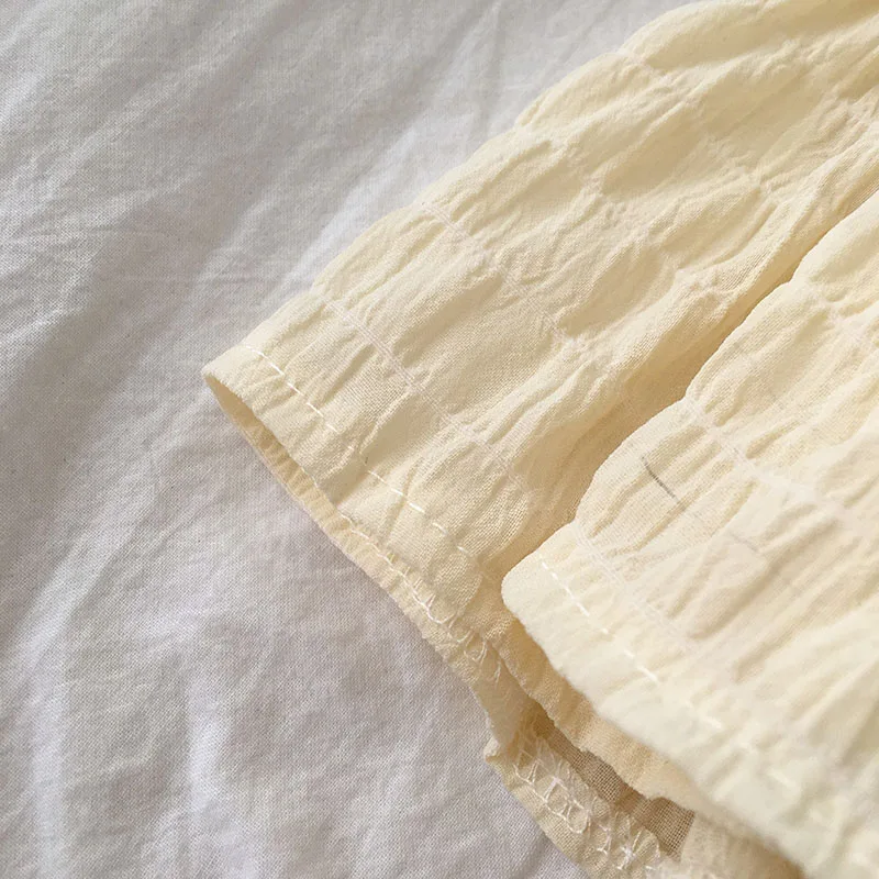 

Women A-line Skirts High Waist Loose Solid Kawaii Skirt Harajuku Preppy Style Elastic Waist Female Mini Skirt 2020 Spring New