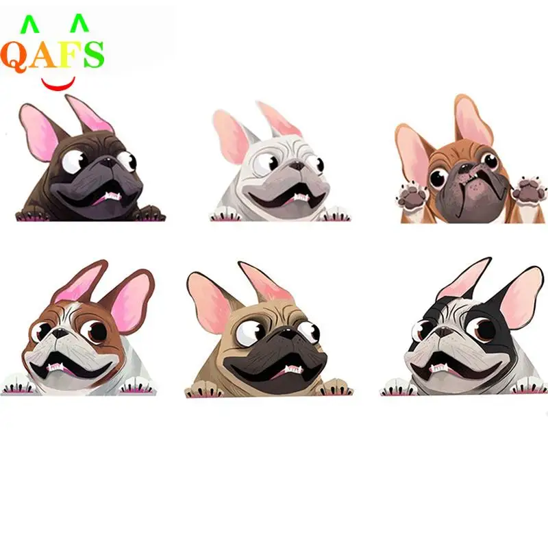 

1PC French Bulldog Sticker Pet Dog Vinyl Decal Animal Cartoon Cute Car Stickers