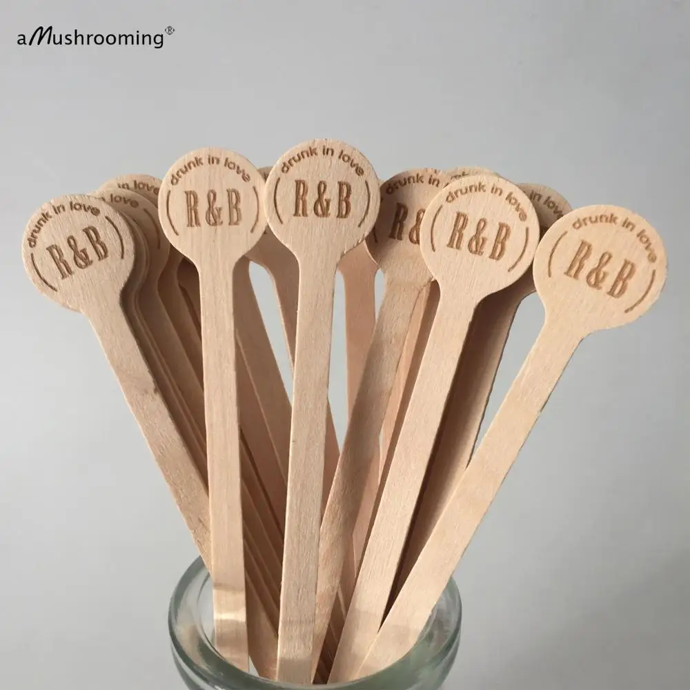 Пользовательская мешалка для кофе деревянные круглые Коктейльные лямки