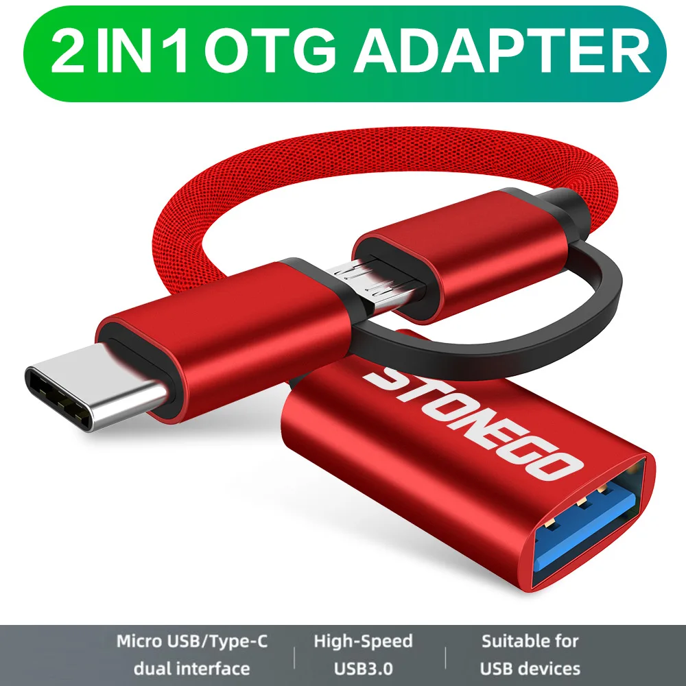 

2 в 1, кабель-адаптер USB 3,0 к Micro USB Type C