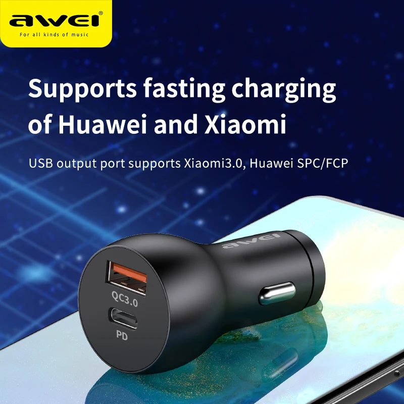 

Зарядное устройство USB Type C PD + QC 3,0, 18 Вт