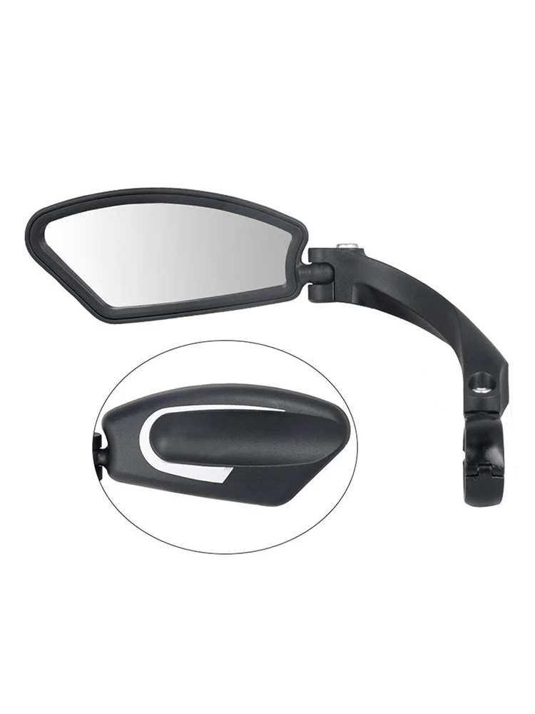 

Bicycle Stainless Steel Lens Mirror MTB Handlebar Side Safety Rear View Mirror Lens Rotary Bicycle Safe Rearview Mirror