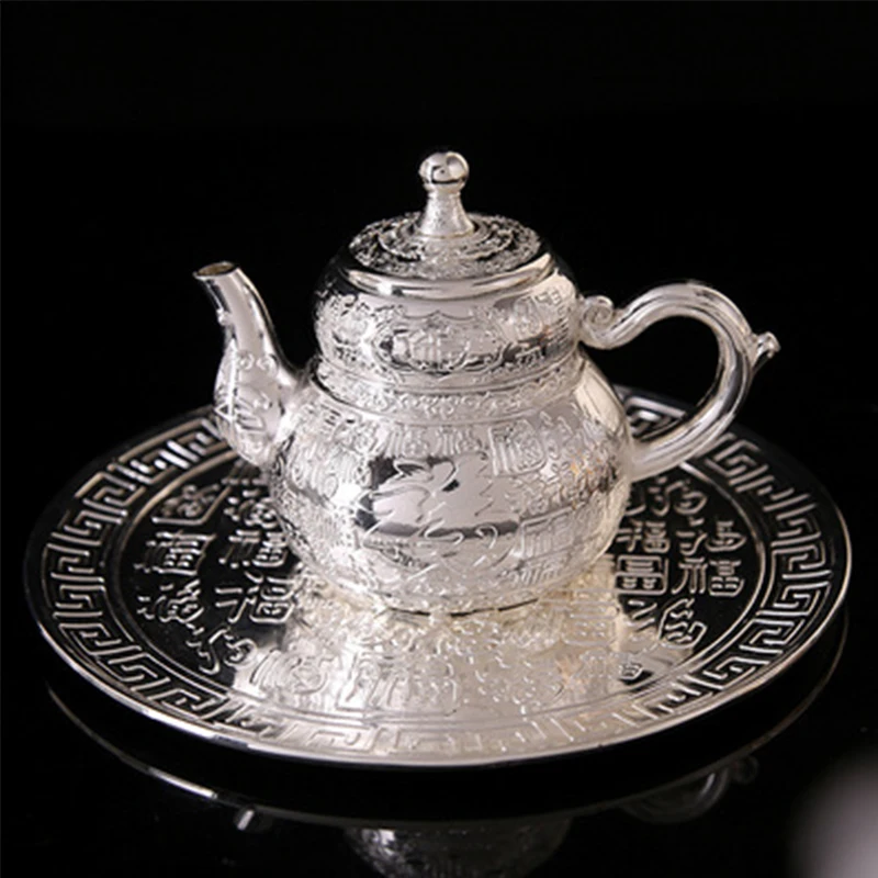 Чайный набор Pak Fook ручной работы чайник для пивоварения серебристый уличный