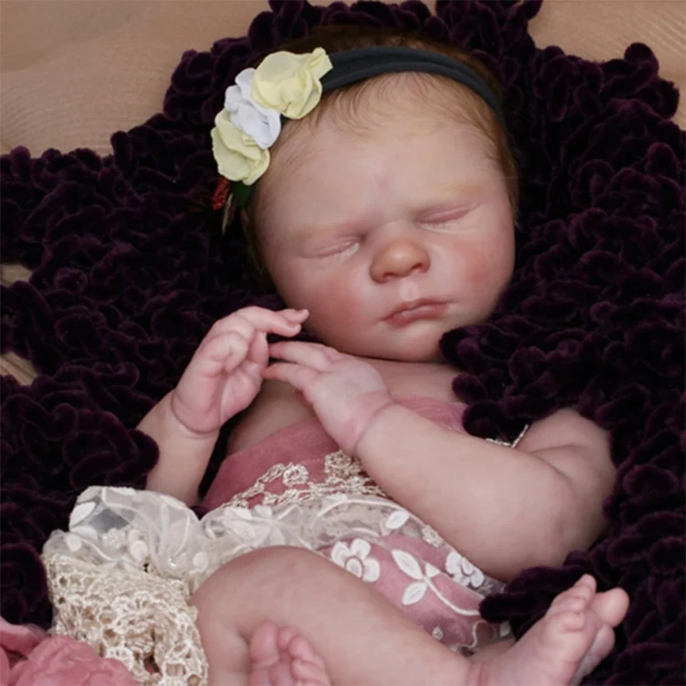 

RDD "Emma" for Children 22Inches Cloth Reborn Baby Painted Body Alive for Artist Toy Doll Christmas Gift Bebe Cute Realistic
