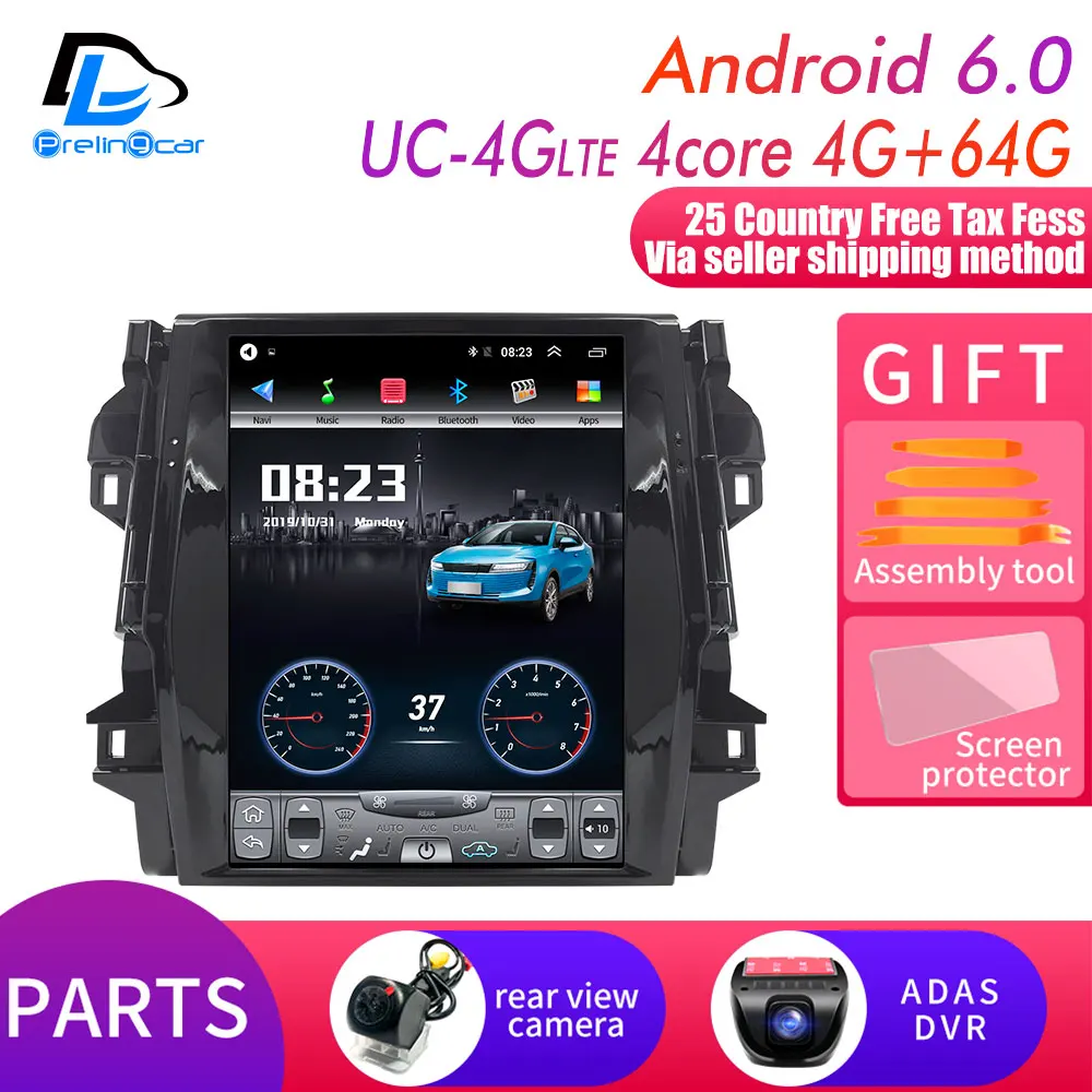 12.1 UC-4G DSP DVR 12,1 дюймов 4G Lte 64G rom вертикальный экран android система Мультимедиа Видео Радио плеер для Toyota FORTUNER Навигация стерео - Цвет: 12.1 UC-4G DSP DVR