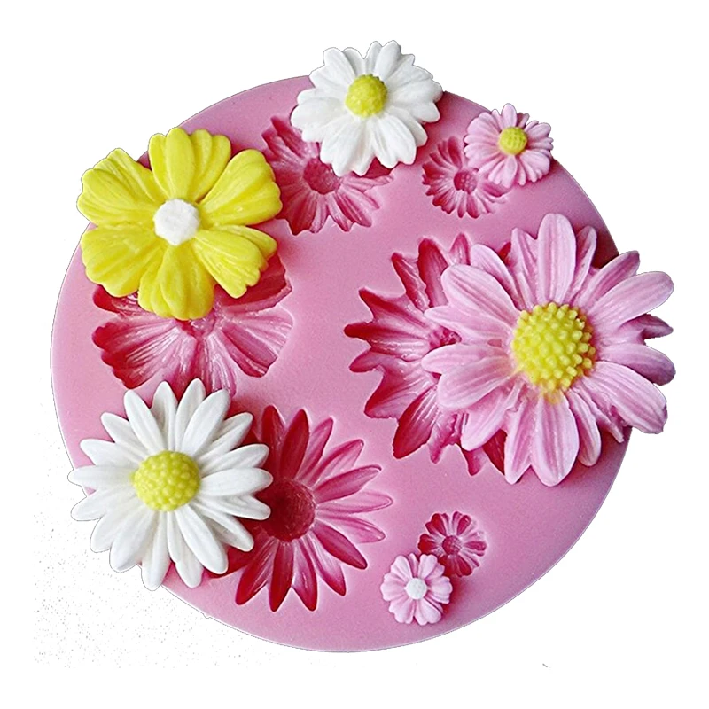 1 шт. ремесло кекс цветение 3D роза цветок Fondant (сахарная) силиконовая форма пресс