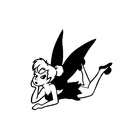 14,5*14,3 см Милая Сексуальная непослушная Фея крутая стильная фотография виниловая наклейка автомобильная наклейка Силуэт Дизайн