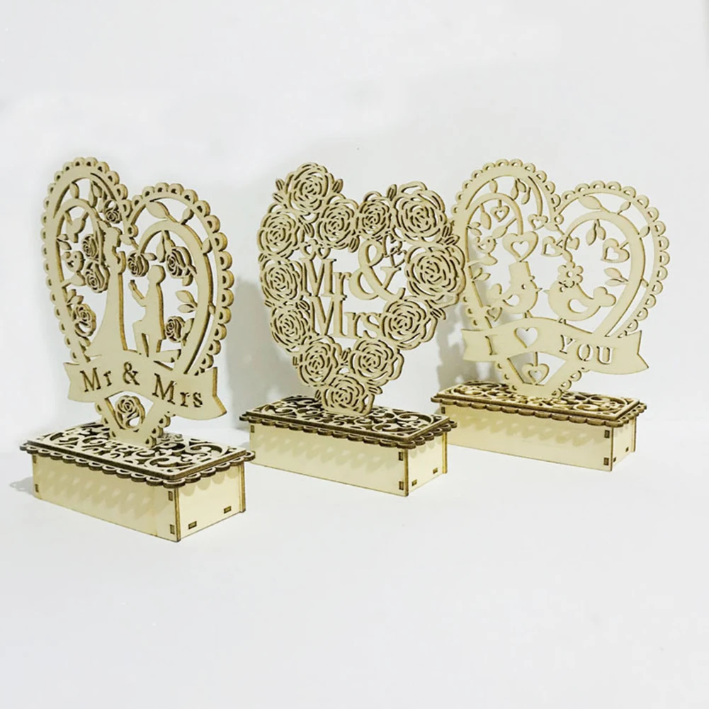 Mr Mrs Свадебная любовь деревянная витрина мольберты деревенский Свадебный декор
