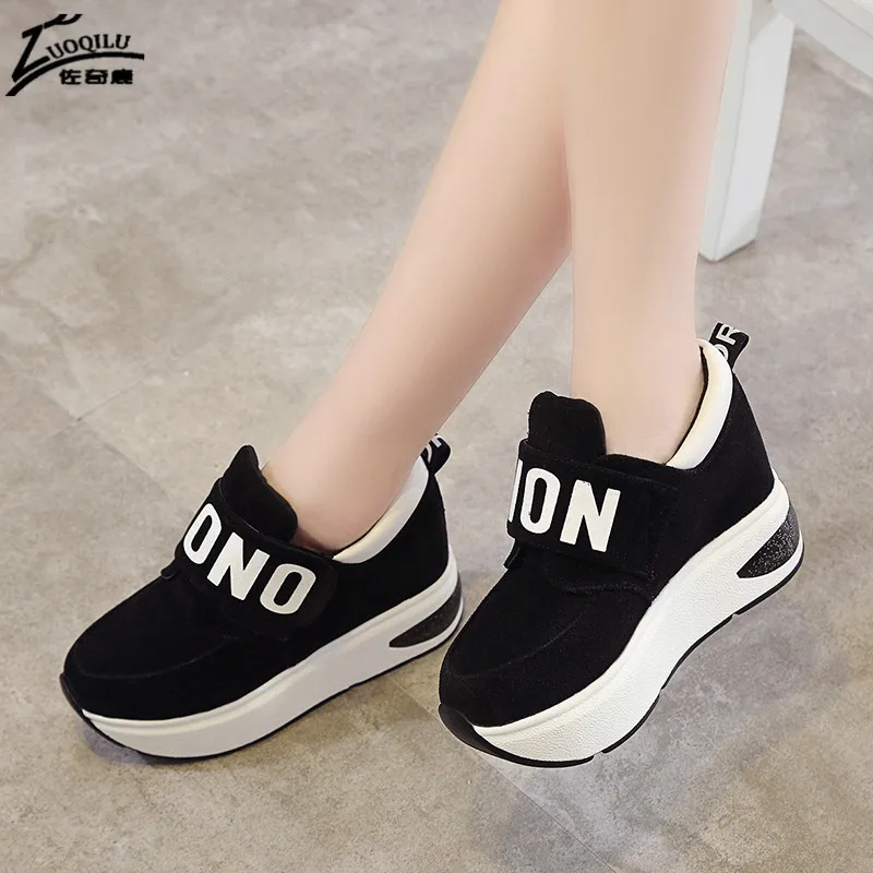 Обувь на платформе женская повседневная обувь увеличивающая рост женские