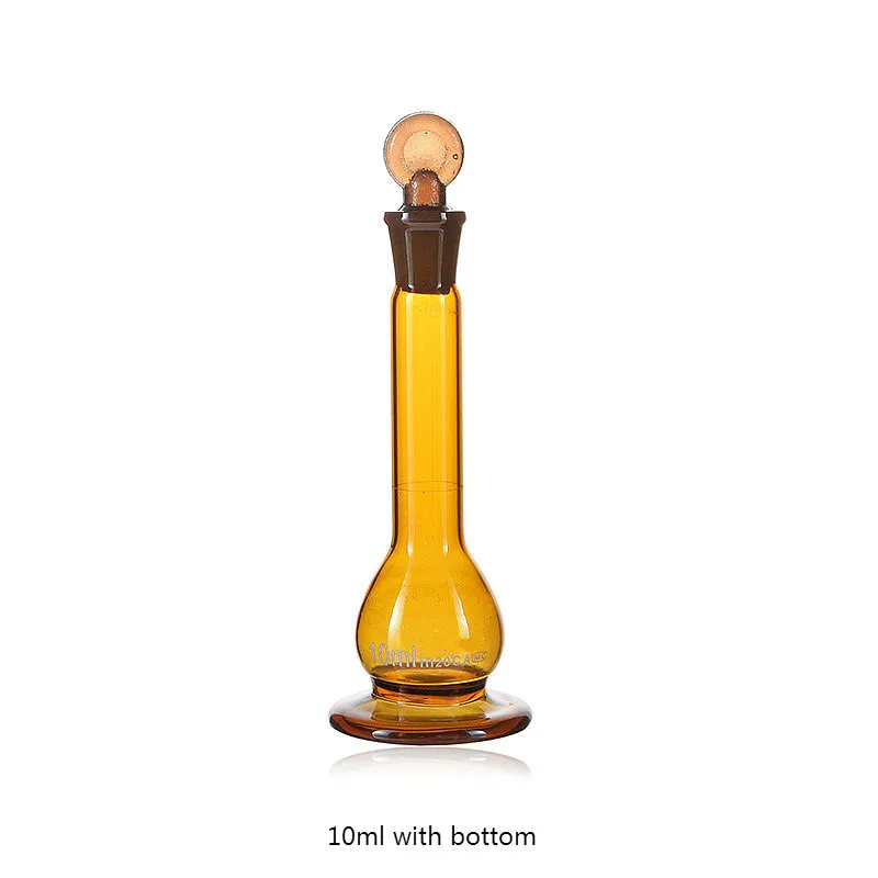 Glass Volumetric Flask Brown Container Bottle Amber With Plug 1 2 5 10 20 25 50 100mL Grade A Quality / PK | Канцтовары для офиса