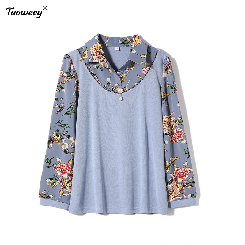 

Fashion women blouses 2020 long sleeve print chiffon women blouse shirt ladies tops OL blouse blusas feminine blouses
