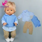 Для детской куклы Nenuco 40 см, женская рубашка, подходит для 38 см, Одежда для куклы su Hermanita, повседневный костюм