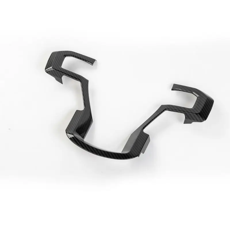 

For Ford F150 2015-2019 Steering Wheel Cover ABS Black Carbon Fiber Interior Trim High quality New