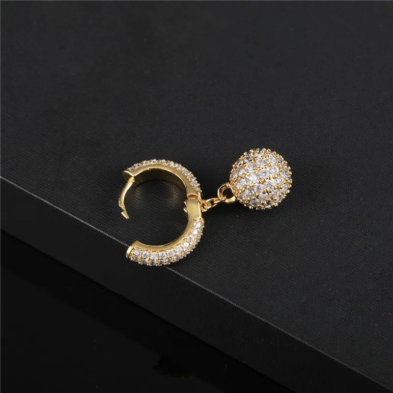 Серьги-подвески D &amp Z с круглыми шариками серьги микрозакрепкой из Кубического