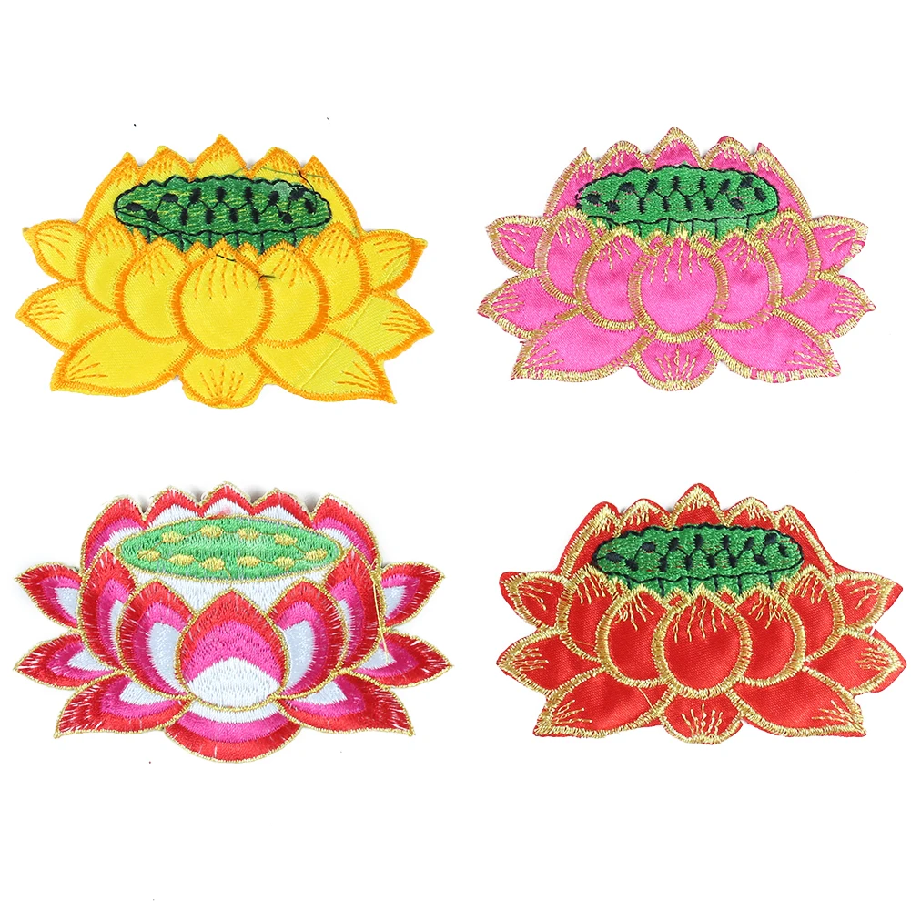 

Lotus Embroidery Worship Pad Lotus Buddhist Supplies Decoration Applique God Clothes Buddha Tablecloth Decoration Accessories