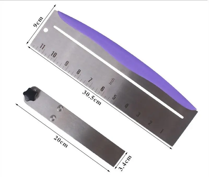 Скребок для торта разглаживающий Регулируемый шпатели мастики края