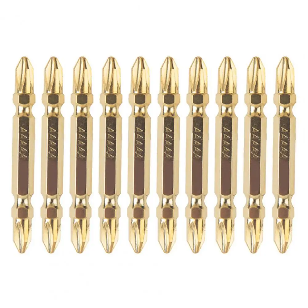 

10Pcs S2 Double-head Electric Screwdriver Bit Portable Cross Head Screwdriver Multiple Cross Head Hex Shank Screwdriver Bit