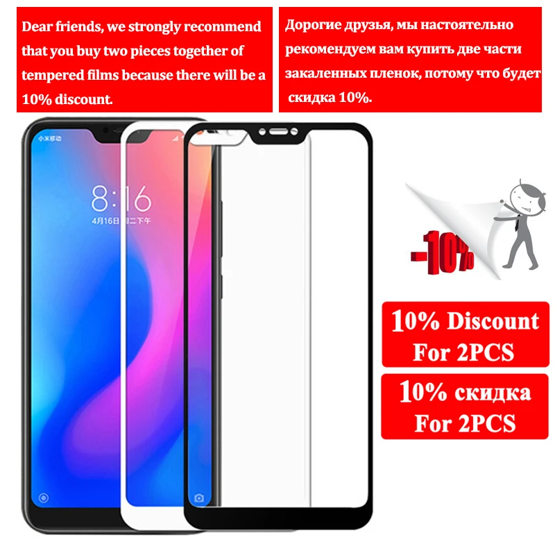 Protective Glass On Ksiomi Redmi 6A Note 6 Pro Screen Protector For Xiaomi Readmi A6 Note6 6Pro A Safety Verre Xiomi Tremp Glas | Мобильные