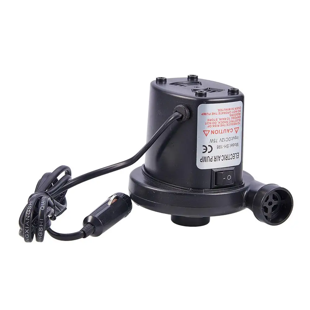 

12V Vehicle Travel Car Air Compressor Pump Blower Electric Inflator Deflator for Airbed Mattress Pool Lilo Inflatable Pump