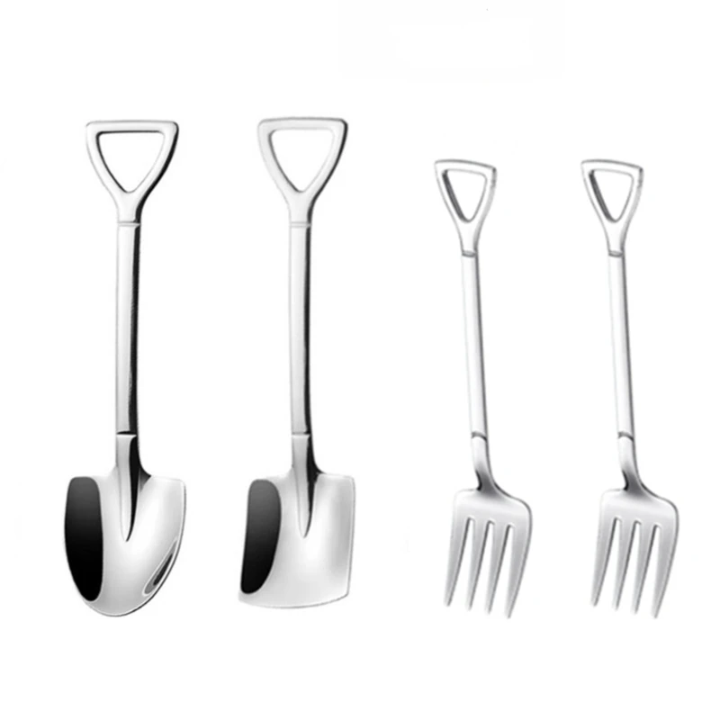 Набор столовых приборов из кофейной ложки в стиле ретро 4 шт. | Дом и сад