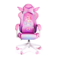 2021 new cute pink cartoon chairs bedroom office computer chair home girls gaming chair swivel chair adjustable live chairs