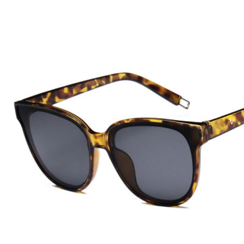 Винтажные Квадратные Солнцезащитные очки кошачий глаз с большой оправой для