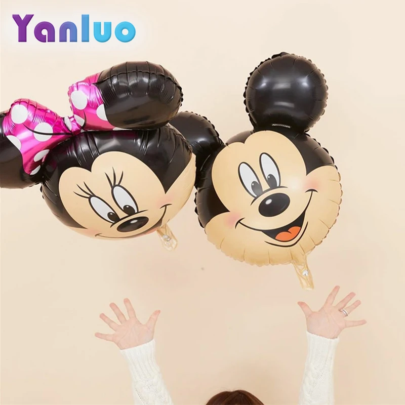 Воздушные шары из алюминиевой фольги с Микки Маусом украшения для дня рождения
