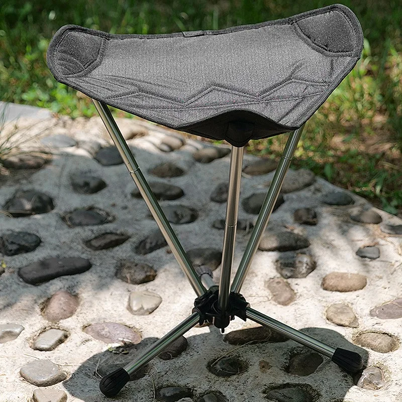

Outdoor Triple-cornered Folding Stool Convenient Fishing Stool Folding Stool Triple-cornered Stool Chair