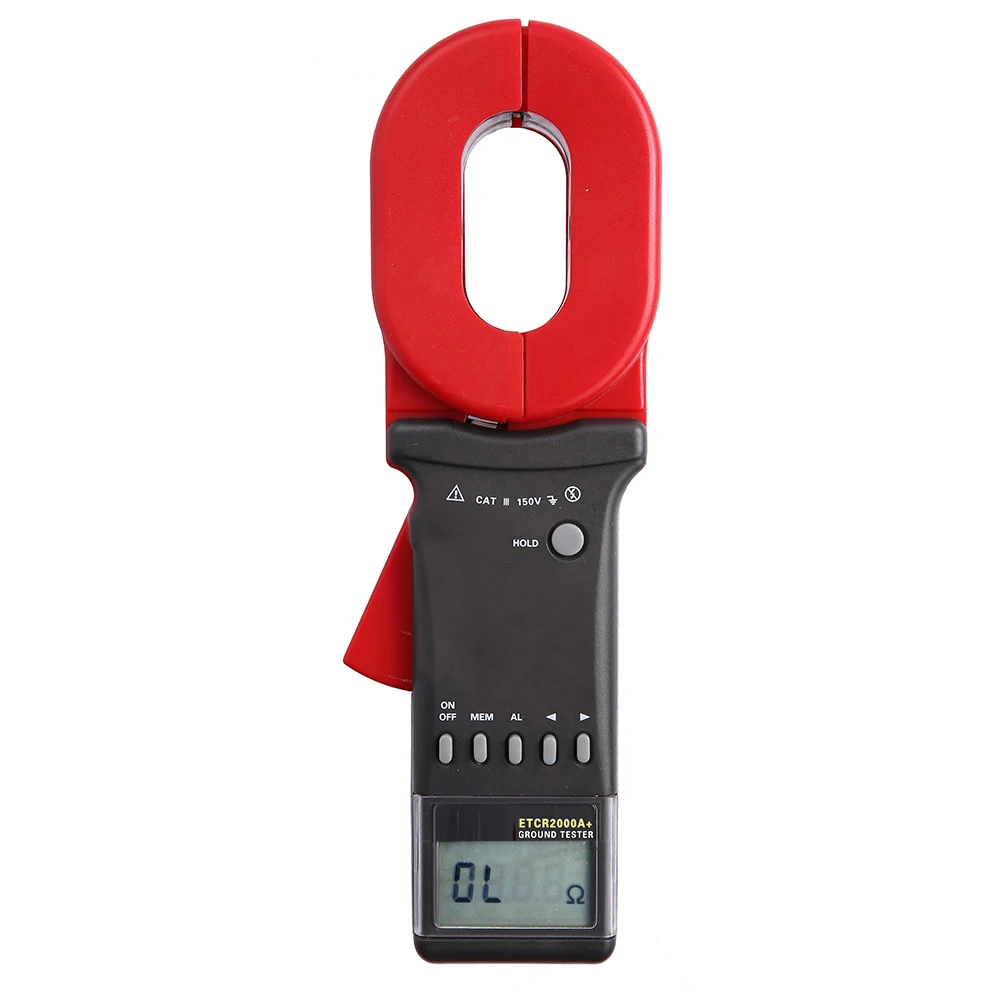 

Digital Display Clamp Ground Earth Resistance Test Tool Resistance Meter ETCR2000A Plus FKU66
