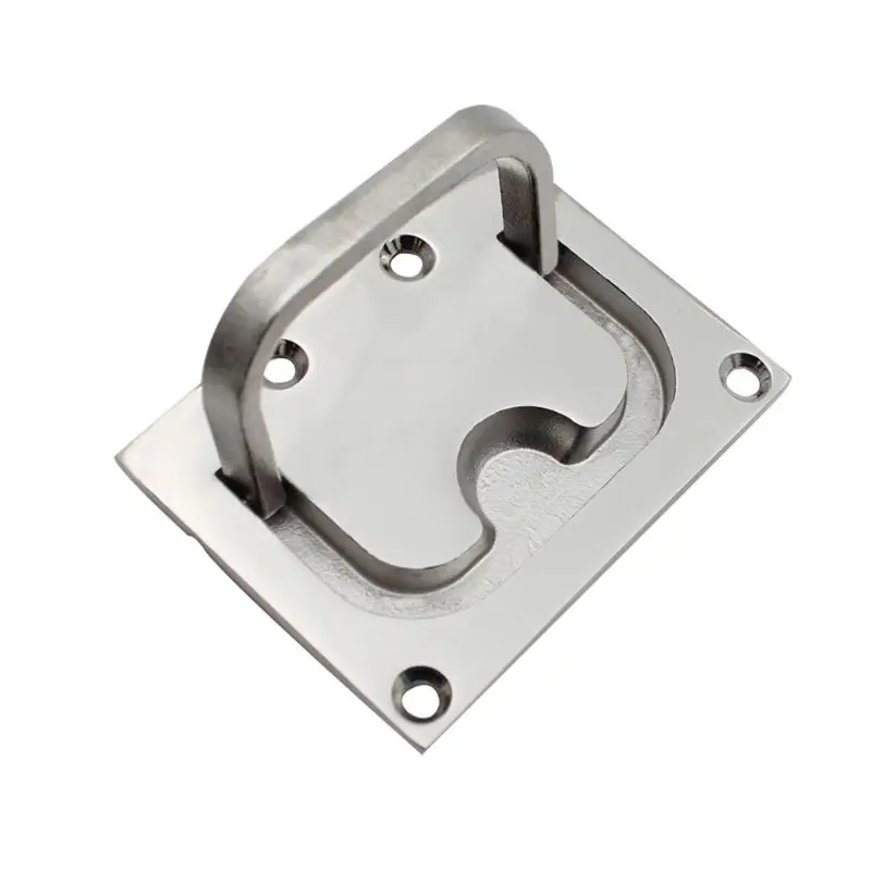 

Deck Cover Handle Lifting Stainless Steel Square Floor Lock Ring Floor Buckle Y4UA