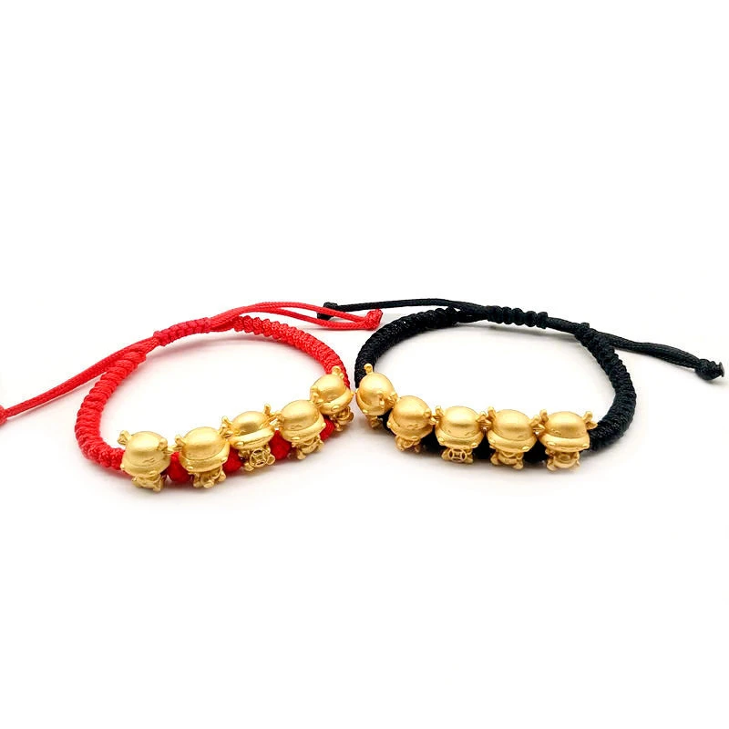 Мужской Золотой 3D Браслет женский новогодний подарок модный браслет 2021 с