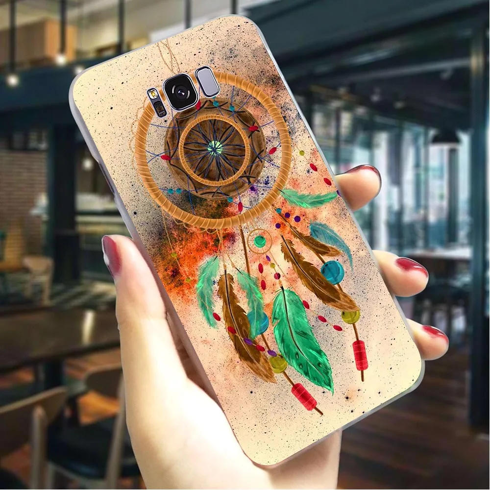 Жесткий чехол разноцветный в стиле ретро для телефона Galaxy M40 Case A3/A5 A6 A8 Plus/A7 A9 2018 A10