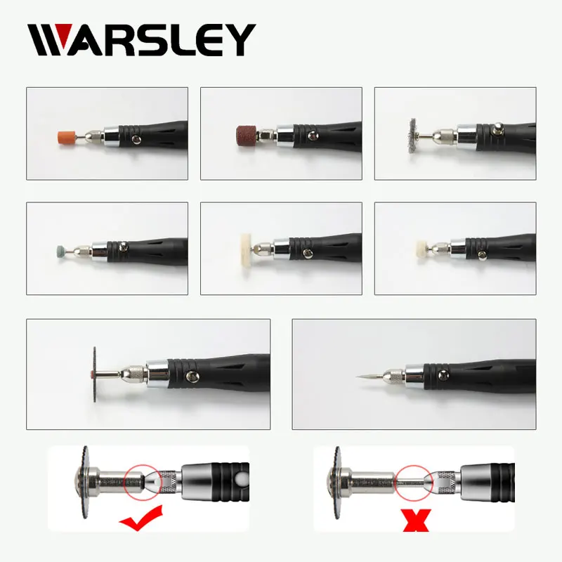 Беспроводная многофункциональная гравировальная ручка мини-дрель вращающийся