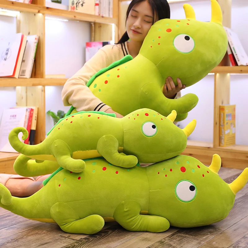 

Large Chameleon Doll Lizard Plush Toy Rag Doll Sleeping Pillow Children Birthday Girl Gift