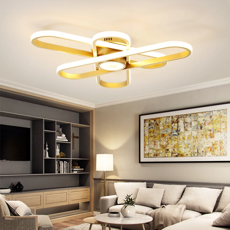 Современная светодиодная люстра из кованого железа модная для гостиной спальни